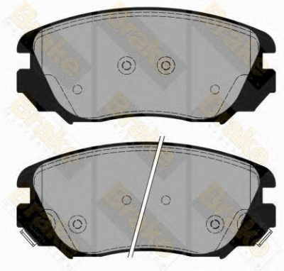 BRAKE ENGINEERING pa1777 -  Комплект тормозных колодок, дисковый тормоз